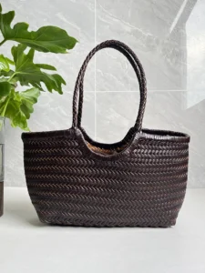 2026 Handbags Women Genuine Leather Shoulder Bag Weaving Casual Shopping Bag Vintage Big Tote Purse Cowhide Cross Hand Bags Lady